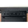 Hotpoint 60cm XXL Capacity Double Oven Gas Cooker - Black