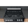 Hotpoint 60cm Dual Fuel Cooker - Black