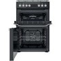 Refurbished Hotpoint HDM67G9C2CB 60cm Double Oven Dual Fuel Cooker Black