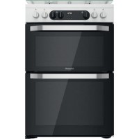 Hotpoint 60cm Dual Fuel Cooker - White Hotpoint 60cm Dual Fuel Cooker - White