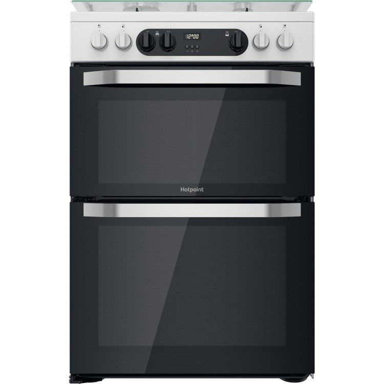 Hotpoint 60cm Dual Fuel Cooker - White