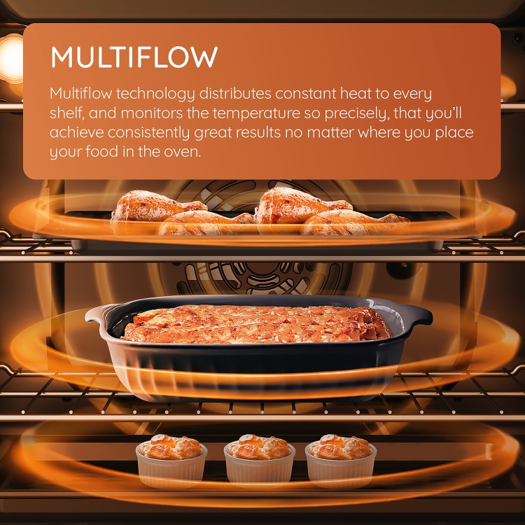 Hotpoint 60cm Dual Fuel Cooker - White