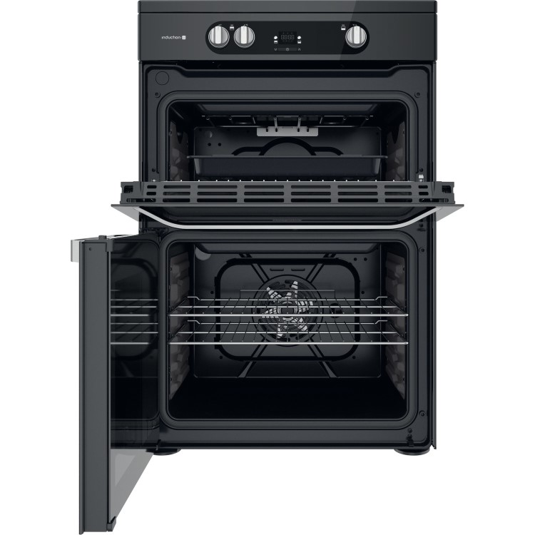 Refurbished Hotpoint HDM67I9H2CB 60cm Electric Induction Cooker Black