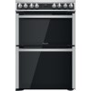 Hotpoint 60cm Double Fan Oven Electric Cooker - Stainless Steel