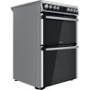 Hotpoint 60cm Double Fan Oven Electric Cooker - Stainless Steel