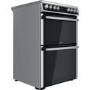 Refurbished Hotpoint HDM67V8D2CX 60cm Double Fan Oven Electric Cooker Stainless Steel