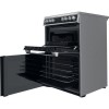 Hotpoint 60cm Double Fan Oven Electric Cooker - Stainless Steel
