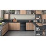 Refurbished Hotpoint HDM67V92HCB 60cm Double Oven Electric Cooker Black