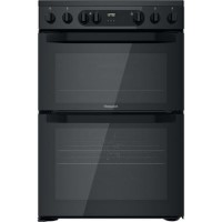 Refurbished Hotpoint HDM67V9CMB 60cm Double Oven Electric Cooker Black Refurbished Hotpoint HDM67V9CMB 60cm Double Oven Electric Cooker Black