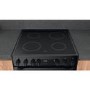 Refurbished Hotpoint HDM67V9CMB 60cm Double Oven Electric Cooker Black