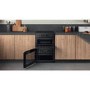 Refurbished Hotpoint HDM67V9CMB 60cm Double Oven Electric Cooker Black