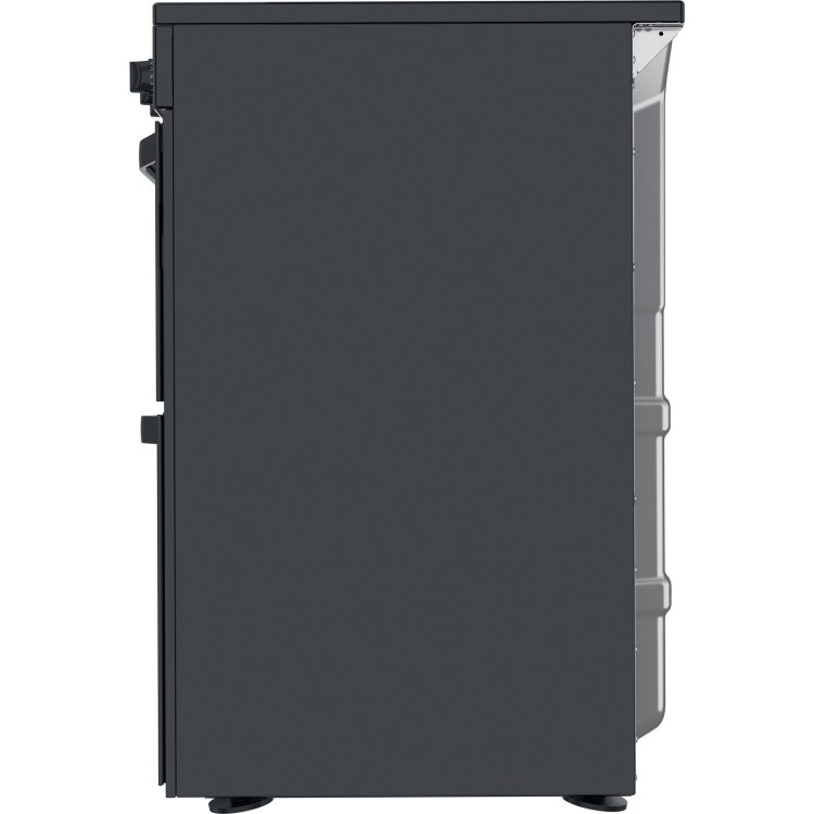 Refurbished Hotpoint HDM67V9CMB 60cm Double Oven Electric Cooker Black