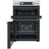 Hotpoint 60cm Double Oven Electric Cooker - Stainless Steel