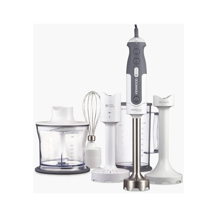 Refurbished Kenwood HDP406 Triblade 6 in 1 Hand Blender White