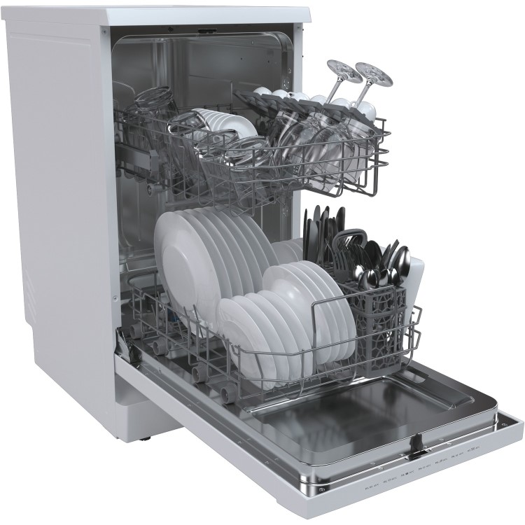 Refurbished Hoover HDPH2D1049W-80 10 Place Freestanding Dishwasher White