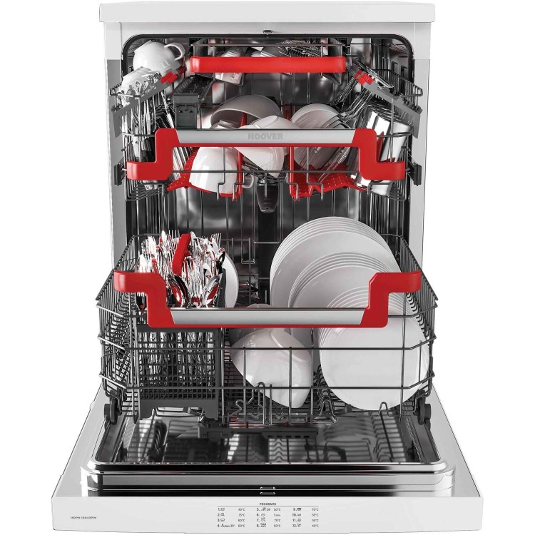 Hoover Freestanding Dishwasher HDPN1S643PW-80 16 Place With Cutlery Tray & WiFi-/Voice-Control - White
