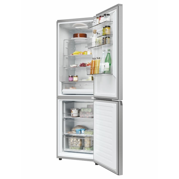 Refurbished Haier Series 3 352 Litre 60/40 Freestanding Fridge Freezer - Platinum