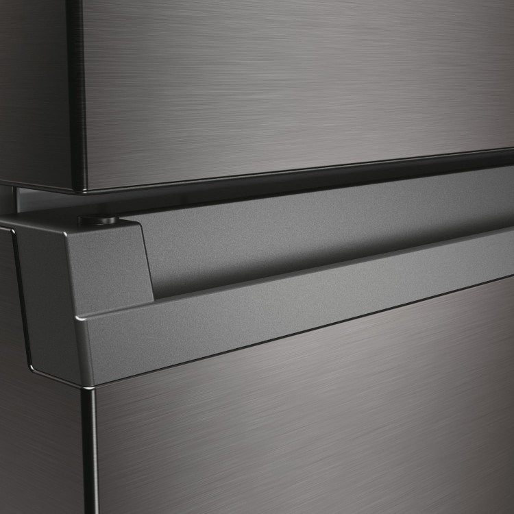 Refurbished Haier Series 5 Pro HDPW5620CNPD Freestanding 406 Litre 70/30 Frost Free Fridge Freezer Stainless Steel