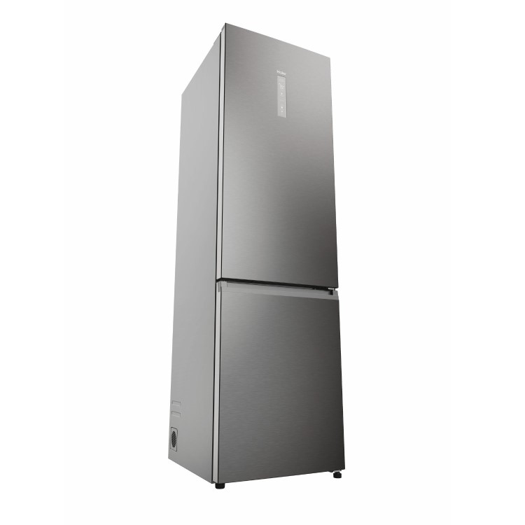 Refurbished Haier Series 5 Pro HDPW5620CNPD Freestanding 406 Litre 70/30 Frost Free Fridge Freezer Stainless Steel