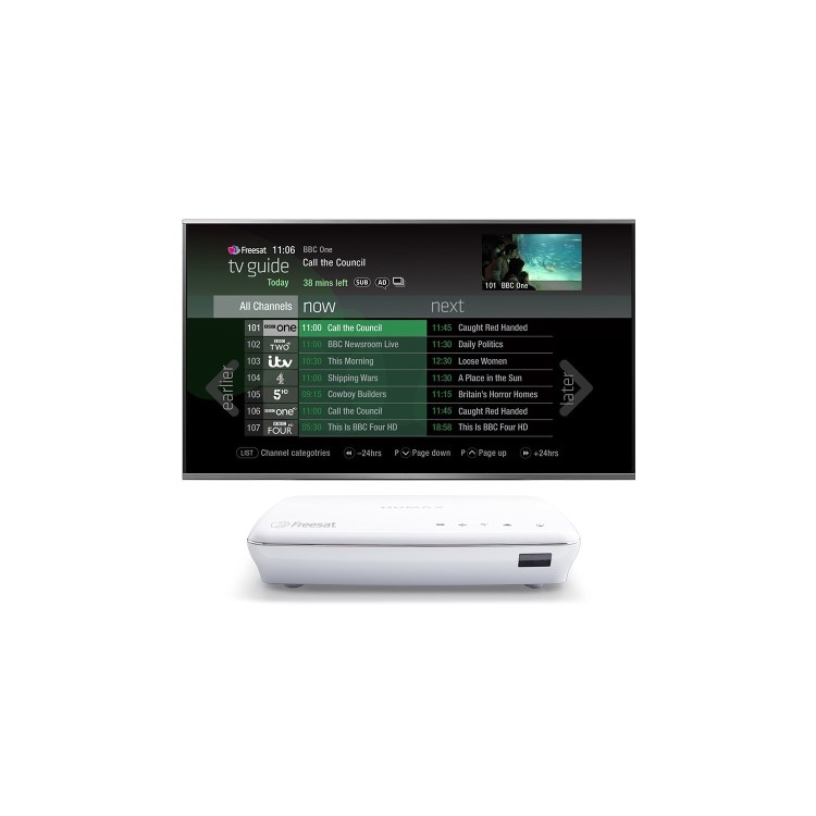 Humax HDR-1100S White 1TB Smart Freesat HD TV Recorder with Built-in Wi-Fi