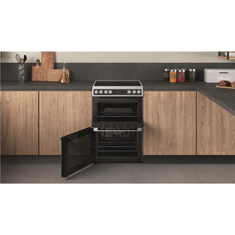 Hotpoint 60cm Electric Cooker - Stainless Steel