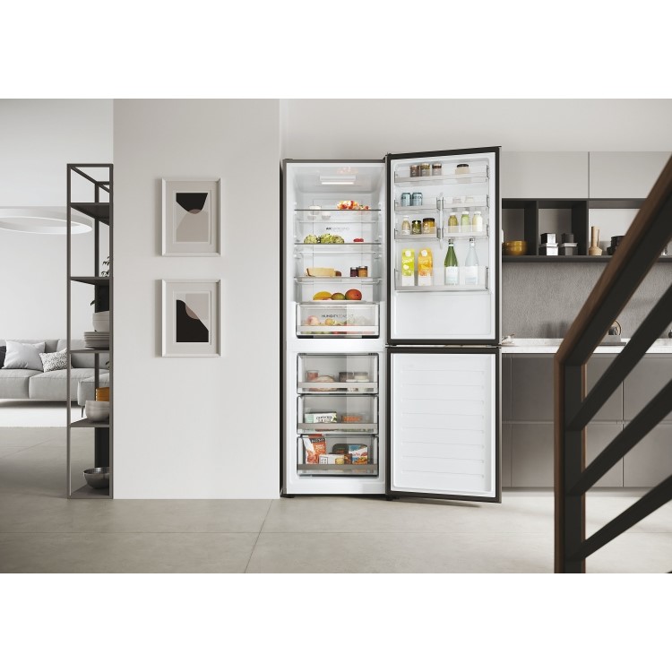 Refurbished Haier 2D 60 Series 1 HDW1618DNPK Freestanding 341 Litre 60/40 Frost Free Fridge Freezer Silver