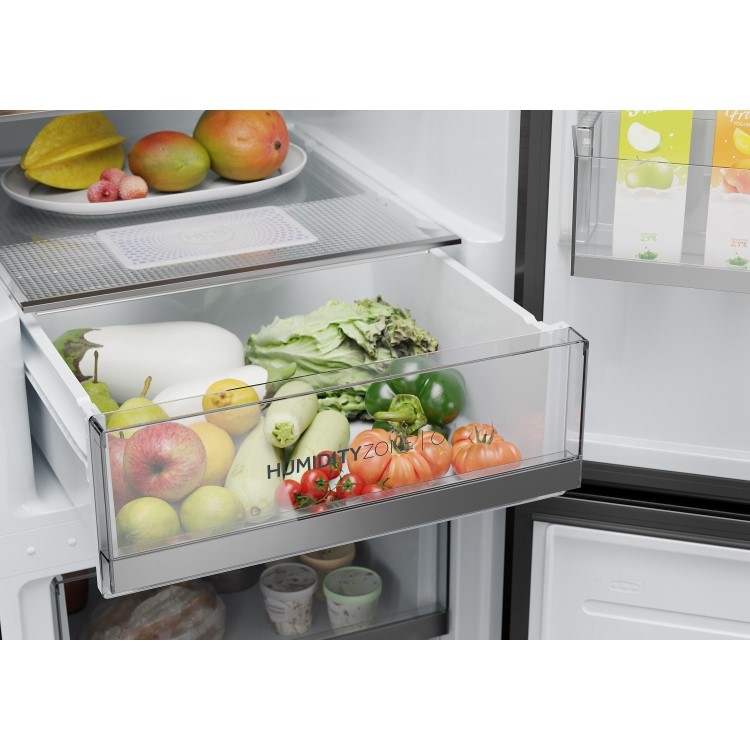 Refurbished Haier 2D 60 Series 1 HDW1618DNPK Freestanding 341 Litre 60/40 Frost Free Fridge Freezer Silver