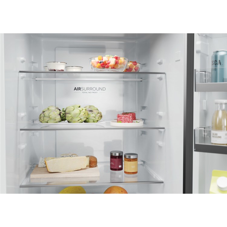Refurbished Haier 2D 60 Series 1 HDW1618DNPK Freestanding 341 Litre 60/40 Frost Free Fridge Freezer Silver