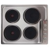 CDA HE6051SS Electric Hob 60cm 4 Plate Side Manual Control Stainless Steel