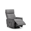Rise &amp; Recliner Chair in Grey Fabric - Helena- Julian Bowen