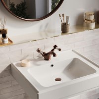 GRADE A1 - Brushed Bronze Basin Mixer Tap - Helston