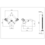 GRADE A1 - Brushed Bronze Basin Mixer Tap - Helston