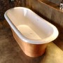 GRADE A1 - Copper Effect Freestanding Double Ended Bath 1690 x 800mm - Helmsley