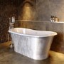 GRADE A1 - Silver Effect Freestanding Double Ended Bath 1690 x 800mm - Helmsley