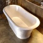 GRADE A1 - Silver Effect Freestanding Double Ended Bath 1690 x 800mm - Helmsley