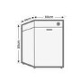 Refurbished Hoover H-Dish 300 HF3C7L0B 13 Place Freestanding Dishwasher Black