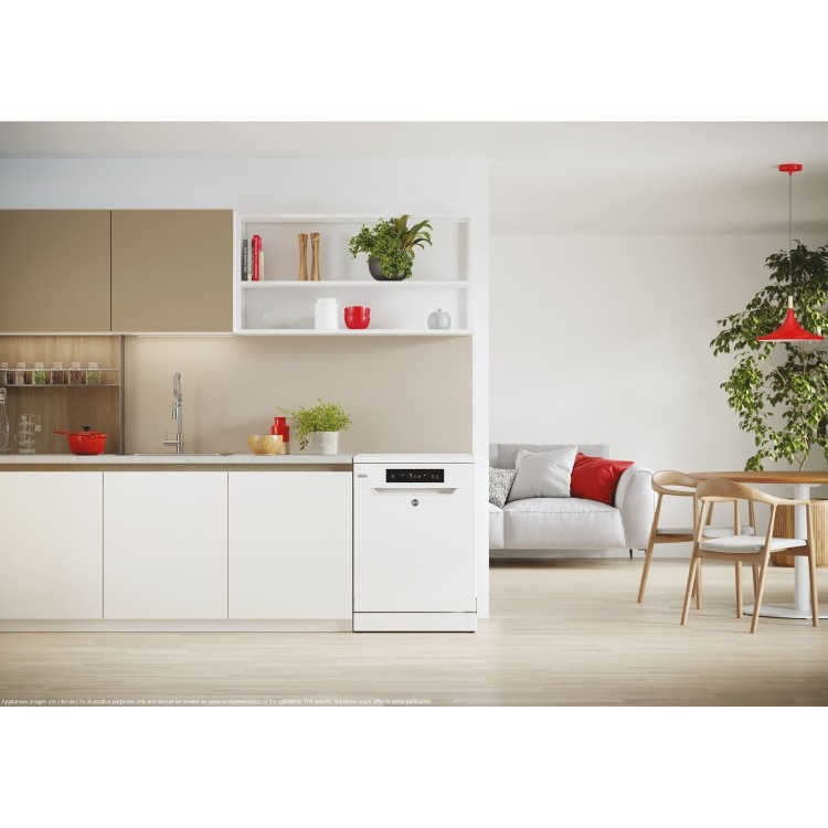 Hoover H-Dish 300 Freestanding Dishwasher - Smart Wi-Fi C-Rated White