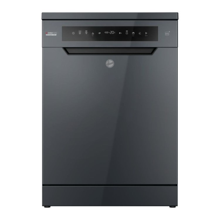 Refurbished Hoover H-DISH 500 HF5C7F0A-80 15 Place Freestanding Dishwasher Graphite