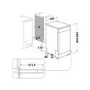 Refurbished Hotpoint HF9E1B19BUK 9 Place Freestanding Slimline Dishwasher Black
