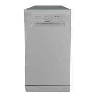 Hotpoint Freestanding Slimline Dishwasher - Silver, Quick Wash