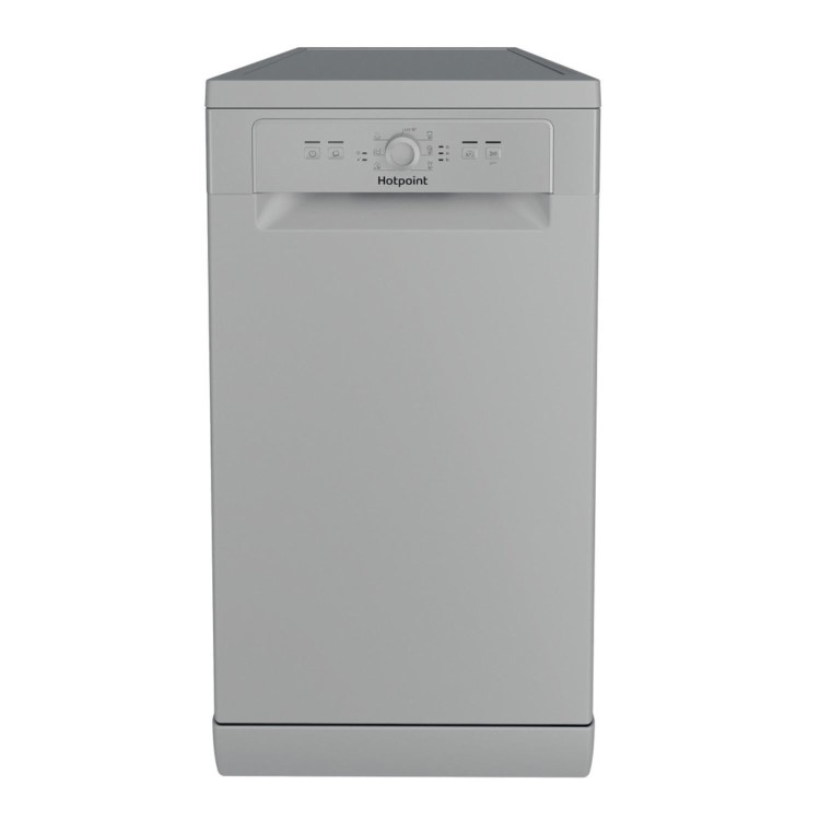 Hotpoint Freestanding Slimline Dishwasher - Silver, Quick Wash