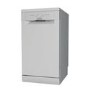 Refurbished Hotpoint HF9E1B19SUK 9 Place Freestanding Slimline Dishwasher Silver