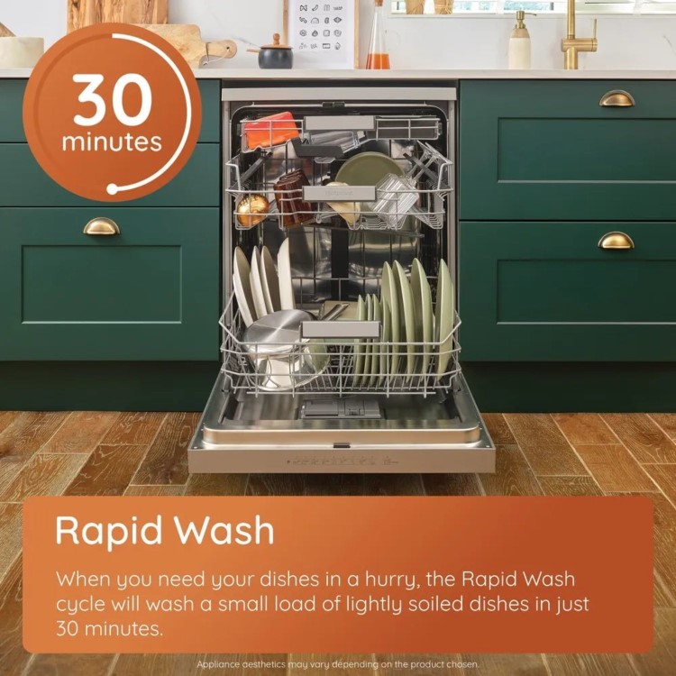 Hotpoint Extra Freestanding Dishwasher - ActiveDry Black