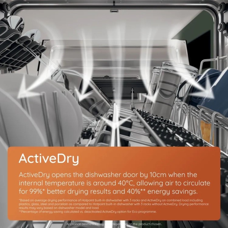 Hotpoint Extra Freestanding Dishwasher - ActiveDry Black