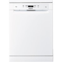 Refurbished Hotpoint 3D Zone Wash HFC3C26WCUK 14 Place Freestanding Dishwasher White