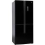 Refurbished Hoover HFDN180BK Freestanding 422 Litre Frost Free American Fridge Freezer Black