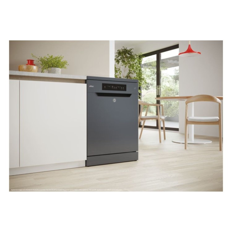 Hoover H-Dish 300 Freestanding Dishwasher - Smart Wi-Fi C Rated Graphite