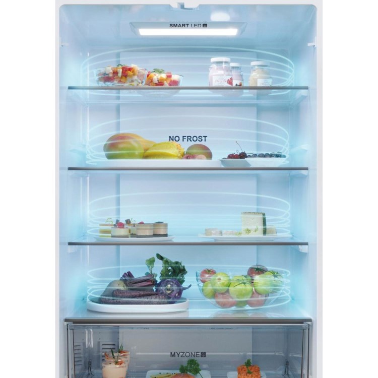 Refurbished Haier HFR5719EWMP Freestanding 444 Litre Frost Free American Fridge Freezer