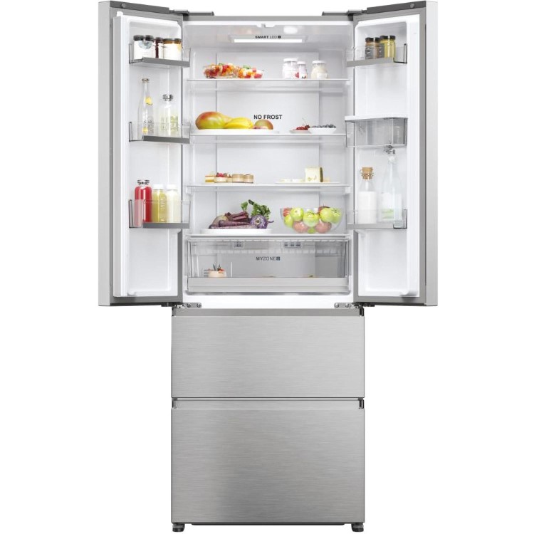 Refurbished Haier HFR5719EWMP Freestanding 444 Litre Frost Free American Fridge Freezer