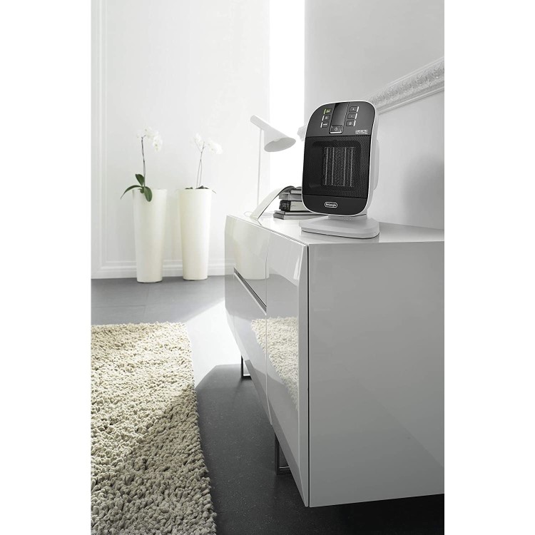 Refurbished DeLonghi Bend Line 2kW Oscillating Ceramic Heater with Timer Remote